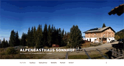 Desktop Screenshot of gasthaus-sonnhof.at